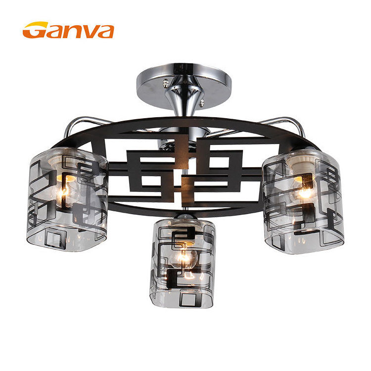 Unique Design Modern Indoor Hanging Home Decoration E27 Luxury Crystal Glass Chandelier Ceiling Light