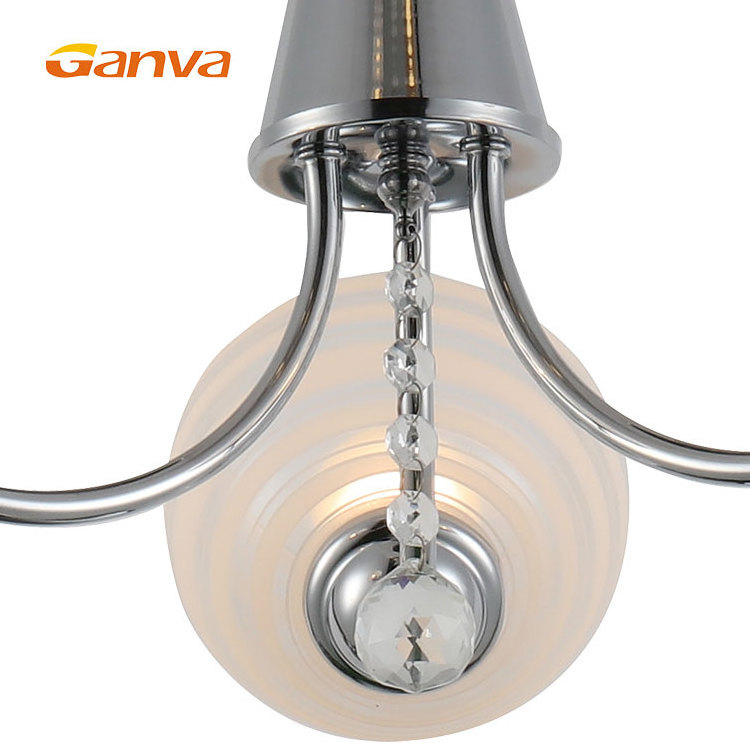 GANVA Contemporary Antique Design Glass Home Decor E27 Ceiling Chandelier Pendant Light