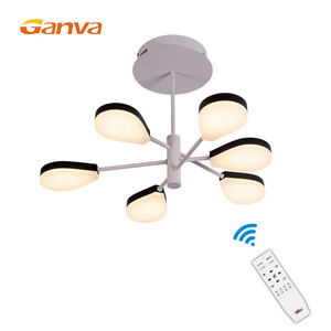 Creative Design Modern Living Room Dining Room Remote Control Branch Led Chandelier Ceiling Lights