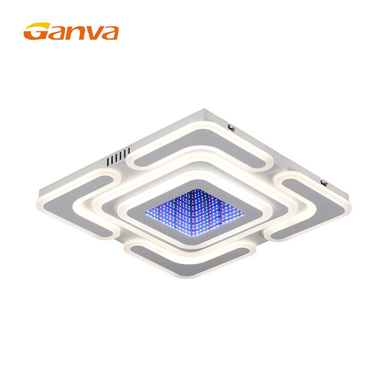 High Brightness Rectangular White Iron Acrylic Indoor Decorative Modern Led Ceiling Light