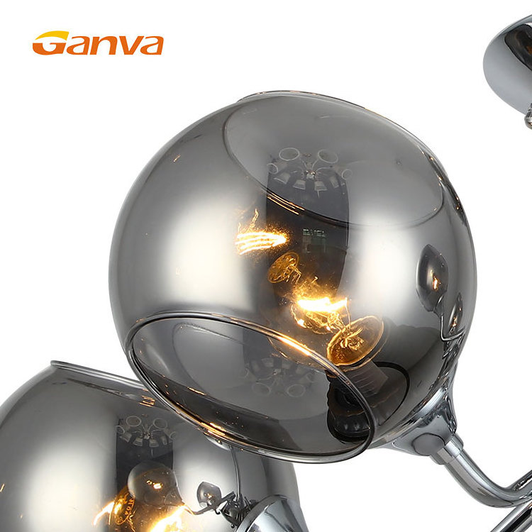 Ganva High Brightness Modern Kid Room Home Decor Sputnik Glass Ball Led Ceilings Lights