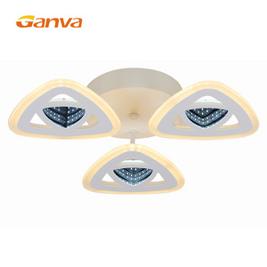 GANVA New Product Modern Home Decorative Bedroom Remote Control Dimmable Fancy Led Ceiling Lights