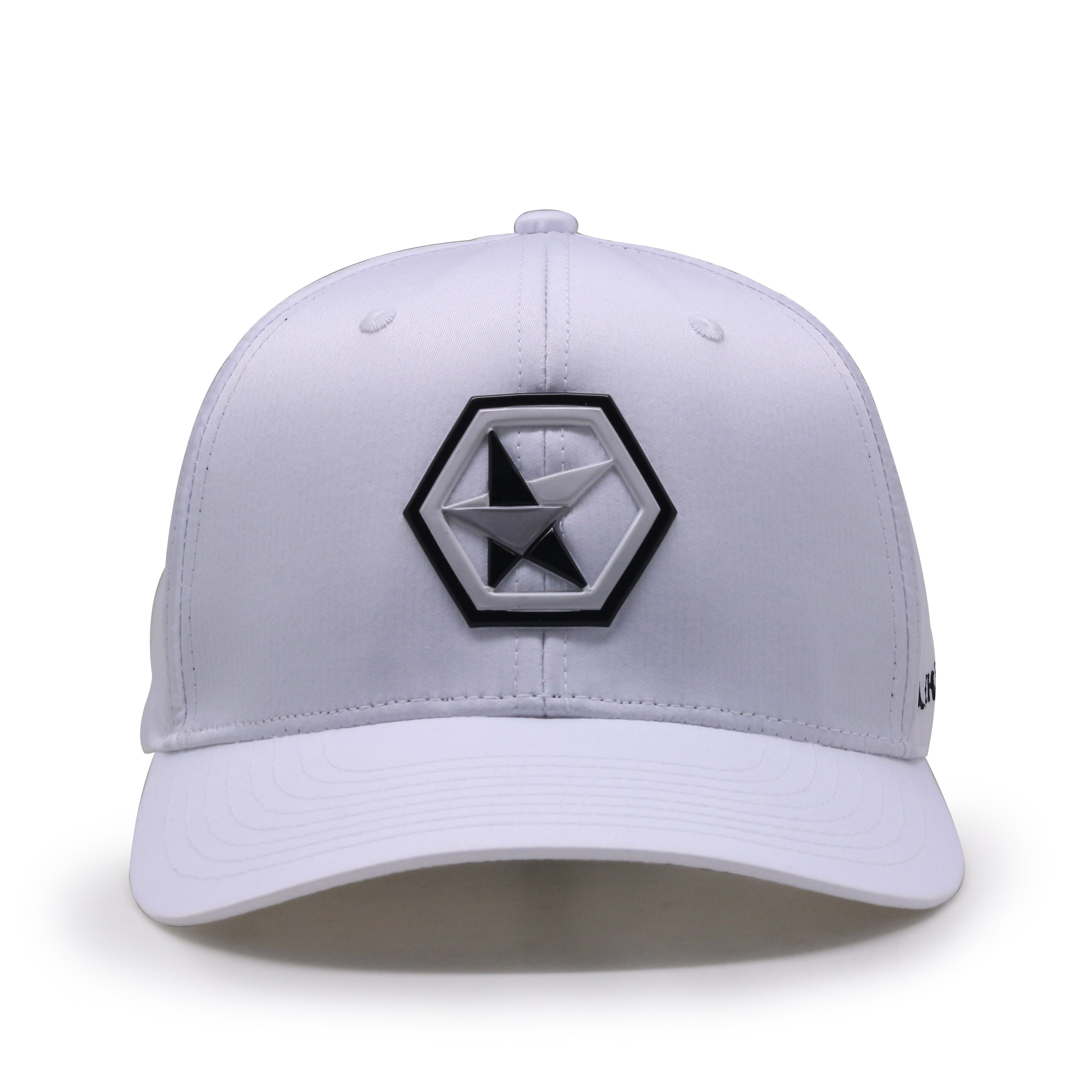 Quick Dry Flex Fitted Polyester Baseball Cap With Metal Logo