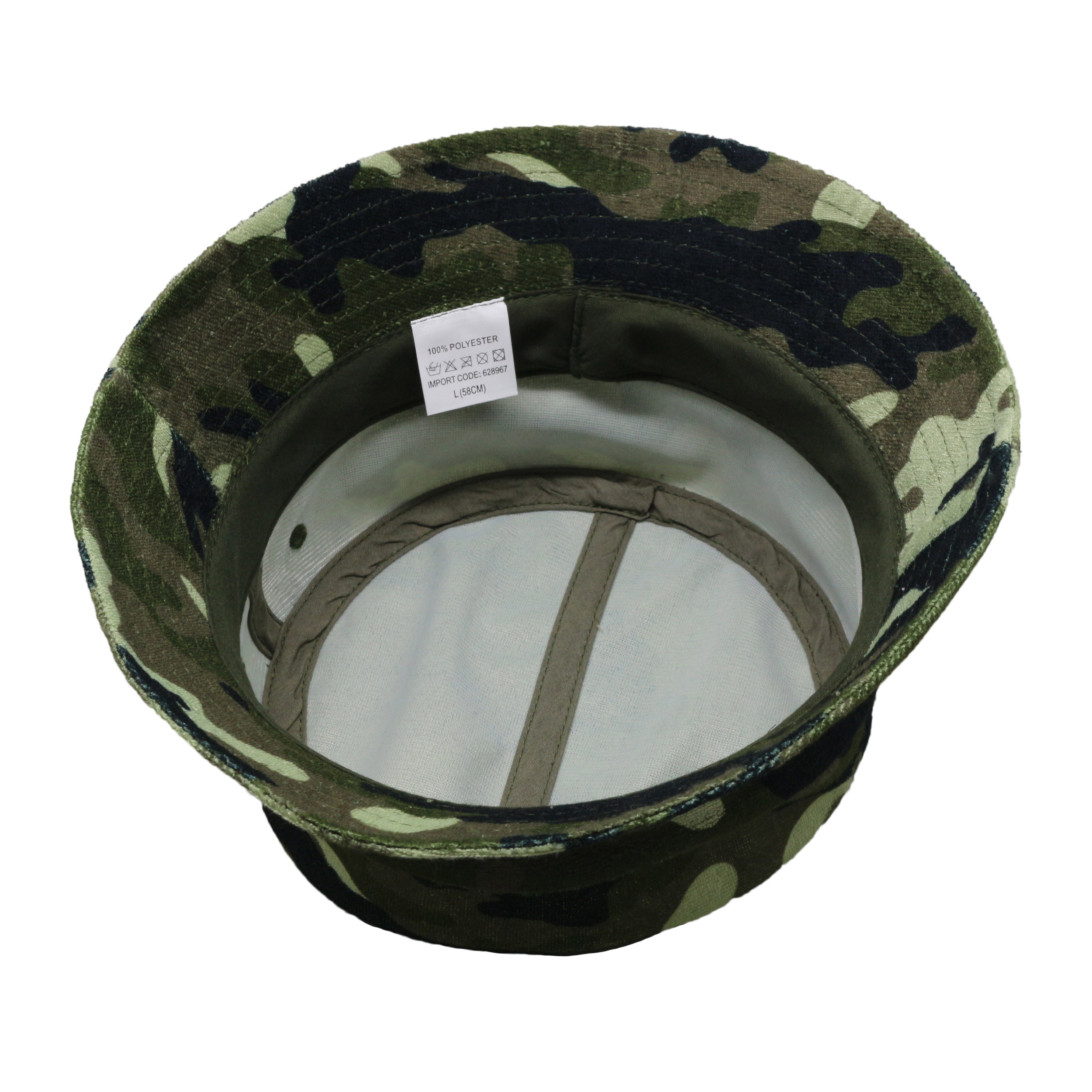 Custom 100% Polyester Fisherman Camo Bucket Hat