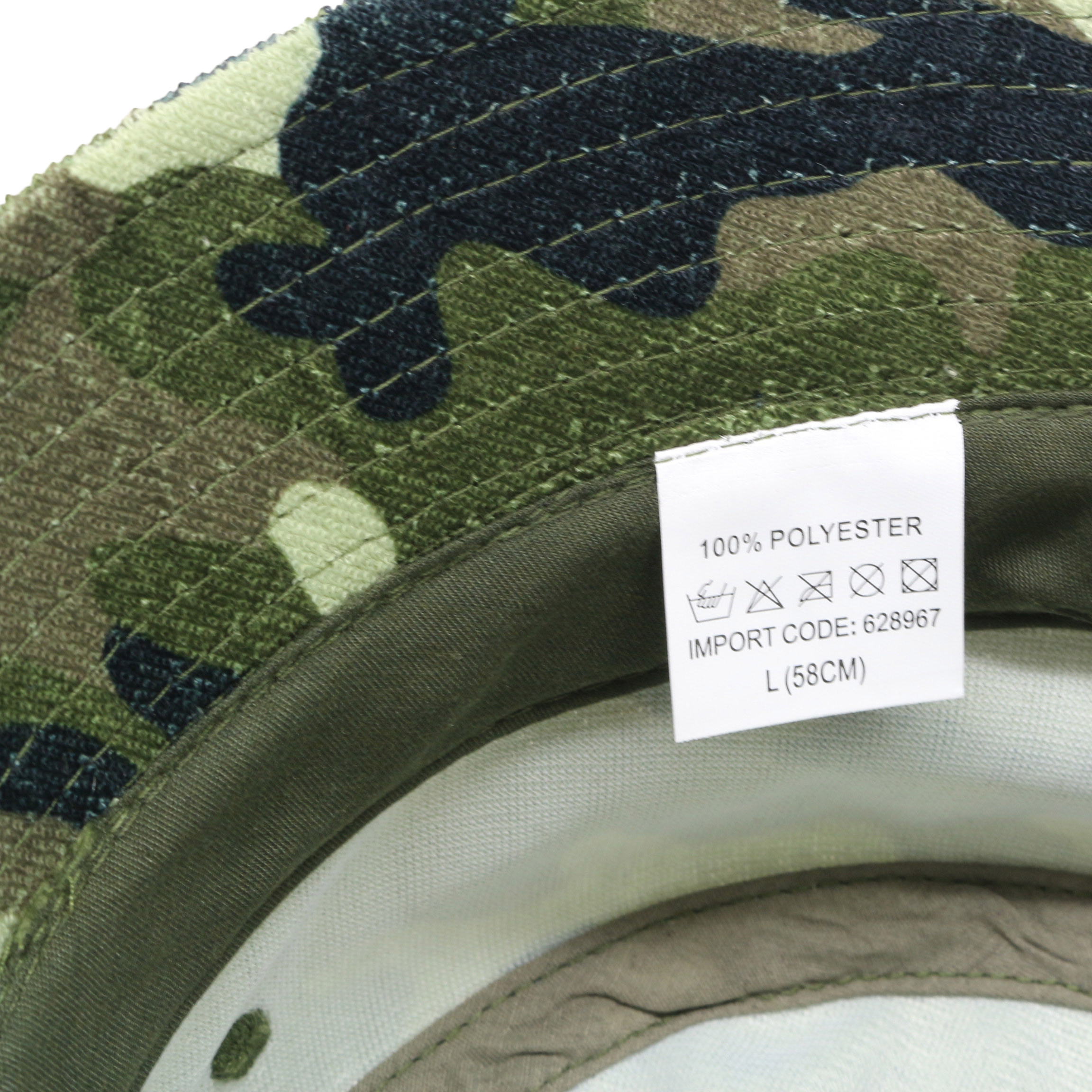 Custom 100% Polyester Fisherman Camo Bucket Hat