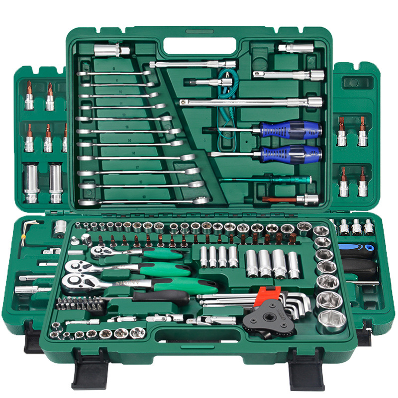 121 Pcs Multi Car Repair Mechanic Ratchet Socket Wrench Tool Set Box Car Repair Combination Socket Set