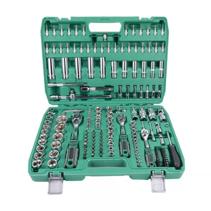 121 Pcs Multi Car Repair Mechanic Ratchet Socket Wrench Tool Set Box Car Repair Combination Socket Set