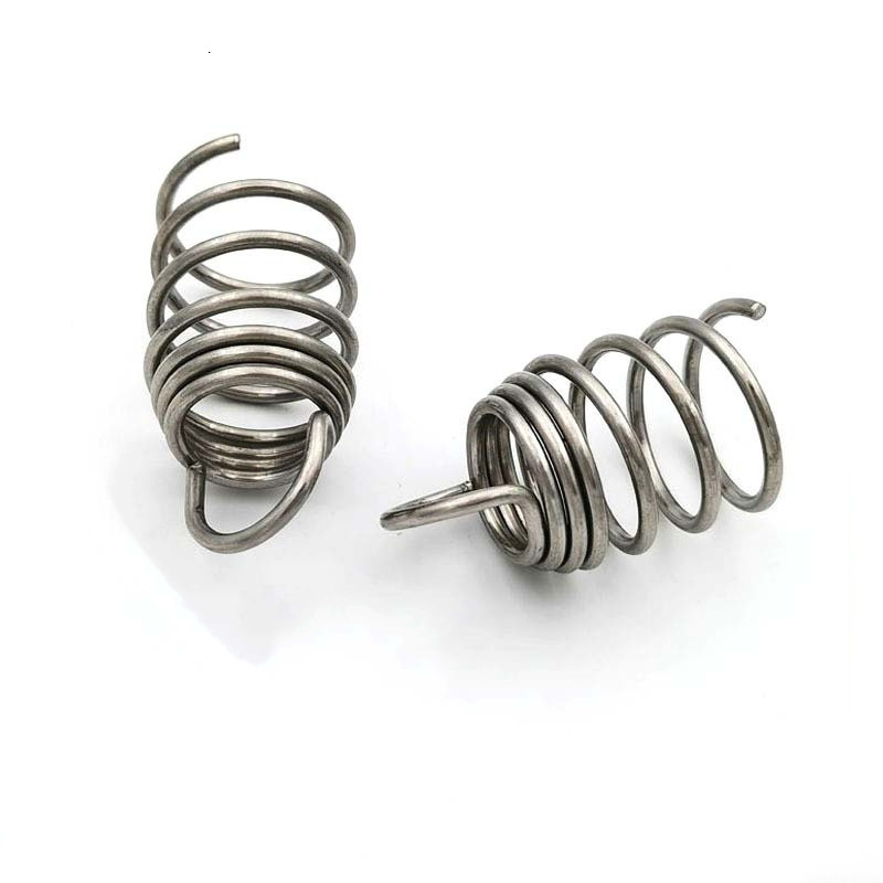 Custom machined stainless steel cylindrical helical tower compression spring