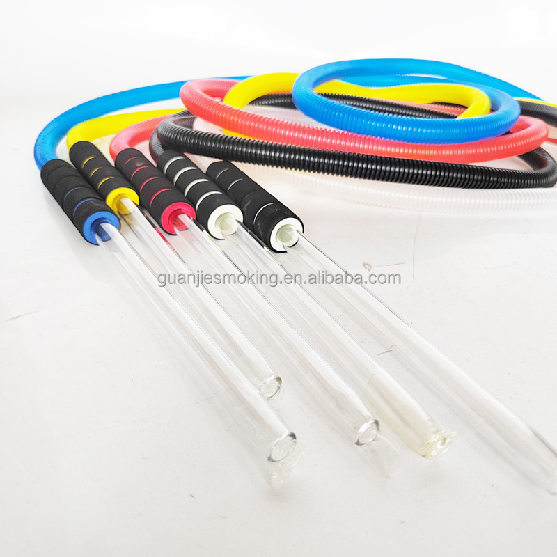 High quality 1.8M glass hookah plastic hose disposable Hookah Shisha Hose hookah pipe one time use