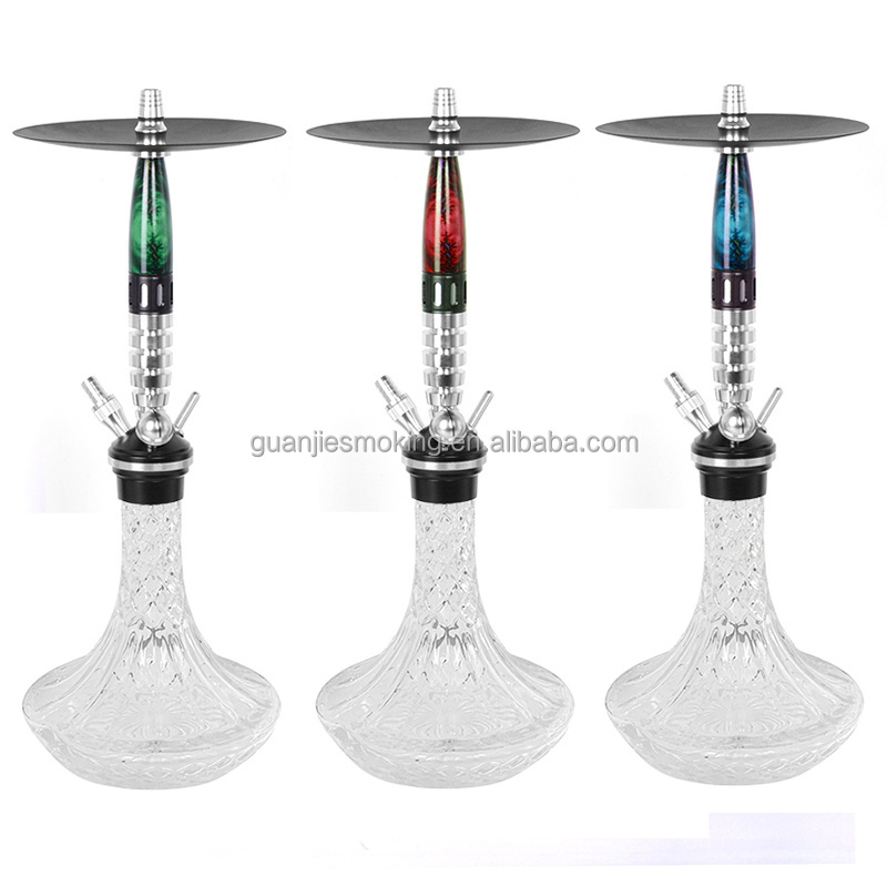 3air1connector high quality Premium aluminum hookah shisha alloy bar hookah set hoka