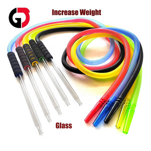 High quality 1.8M glass hookah plastic hose disposable Hookah Shisha Hose hookah pipe one time use