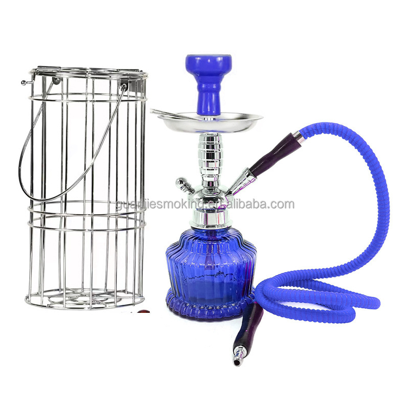 high quality usa hookah shisha zinc alloy iron cage sheesha small hookah