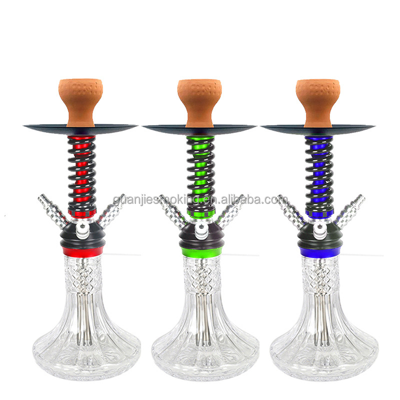 3air1connector high quality Premium aluminum hookah shisha alloy bar hookah set hoka