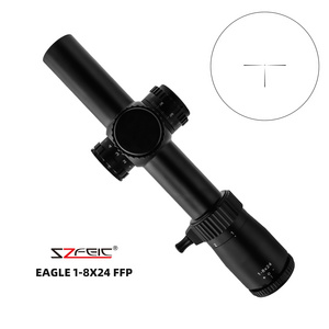 1-8X24  FFP First Focal Plane Shockproof Etched Glass High Precision Illuminated Cross Hunting Sight Scope