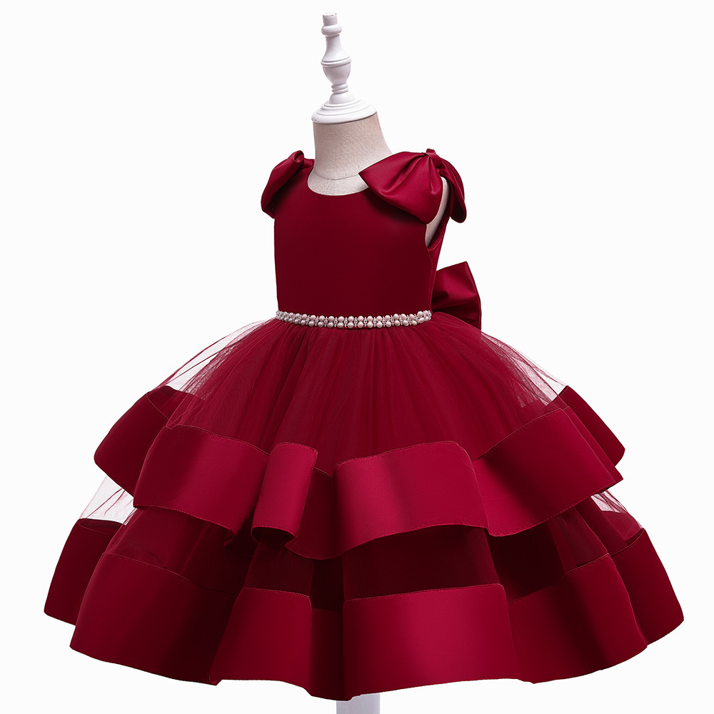 Wholesale Gorgeous kids Party Dress Flower Girls Dresses Wedding Kids Girl Princess Party Dress