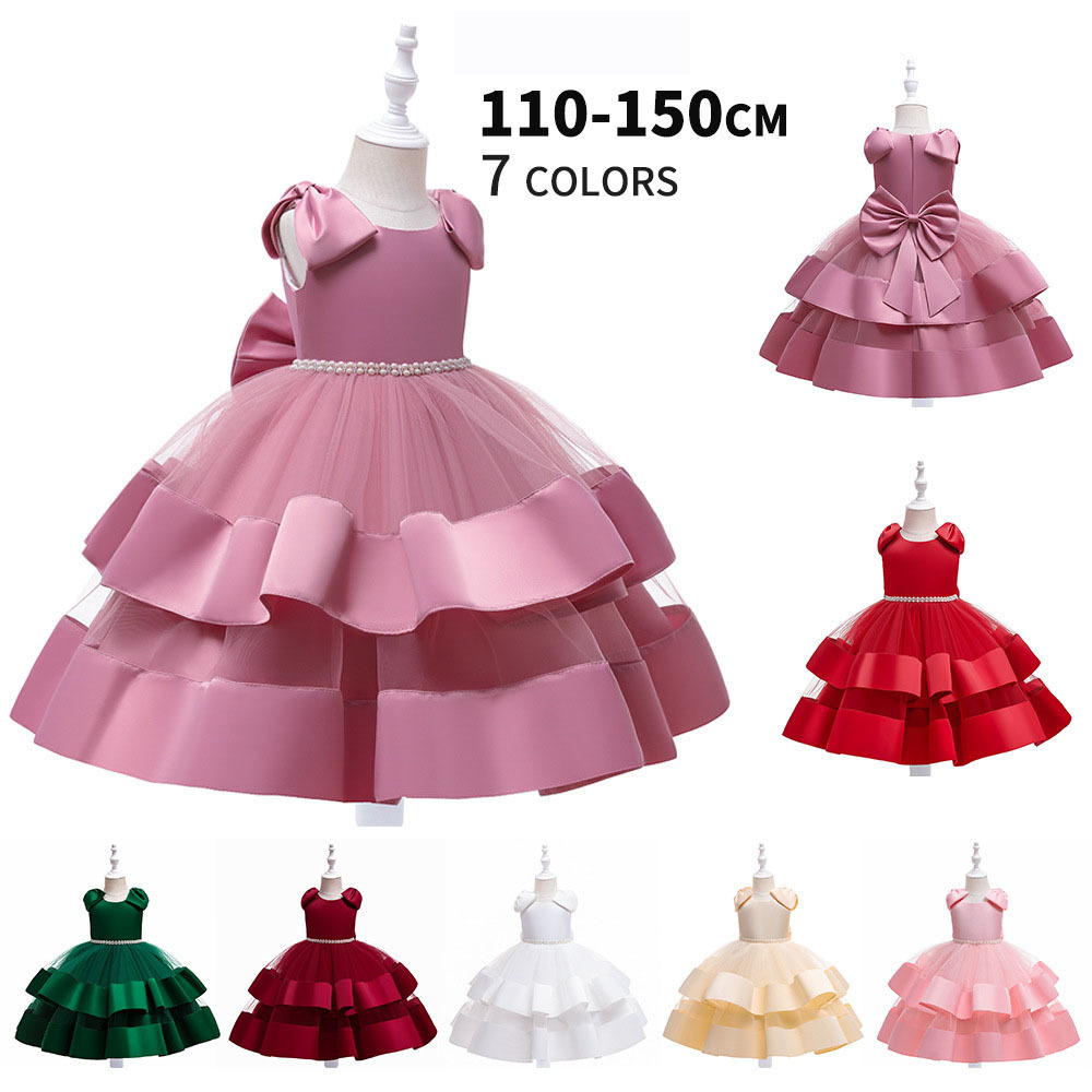 Wholesale Gorgeous kids Party Dress Flower Girls Dresses Wedding Kids Girl Princess Party Dress