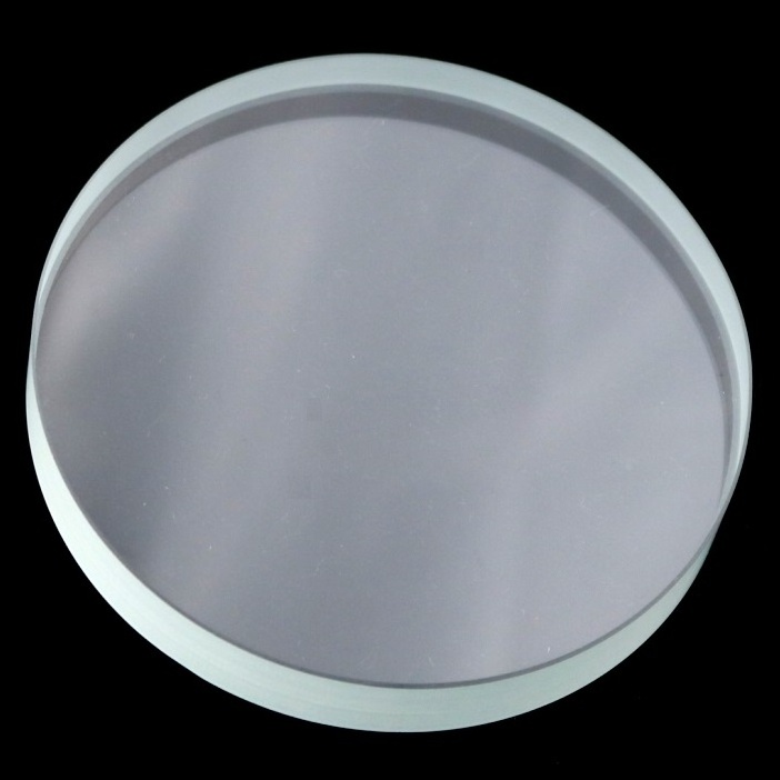 China professional produce laser cut ultra white tempered circle sight glass for lighting cover