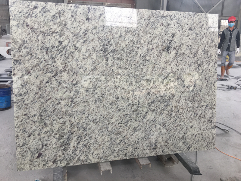 Guanmay Custom Brazil Rose White Prefab Granite Bathroom Kitchen Countertops Vanity Tops