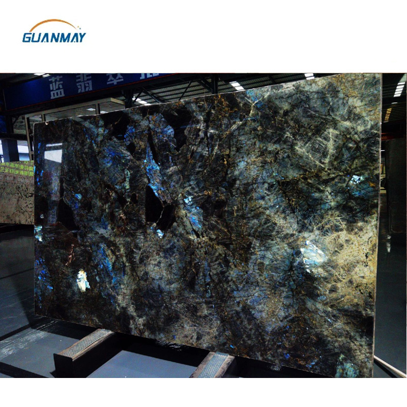 Manufacturer Direct Price Luxury Natural Stone Blue Labradorite Slab Granite