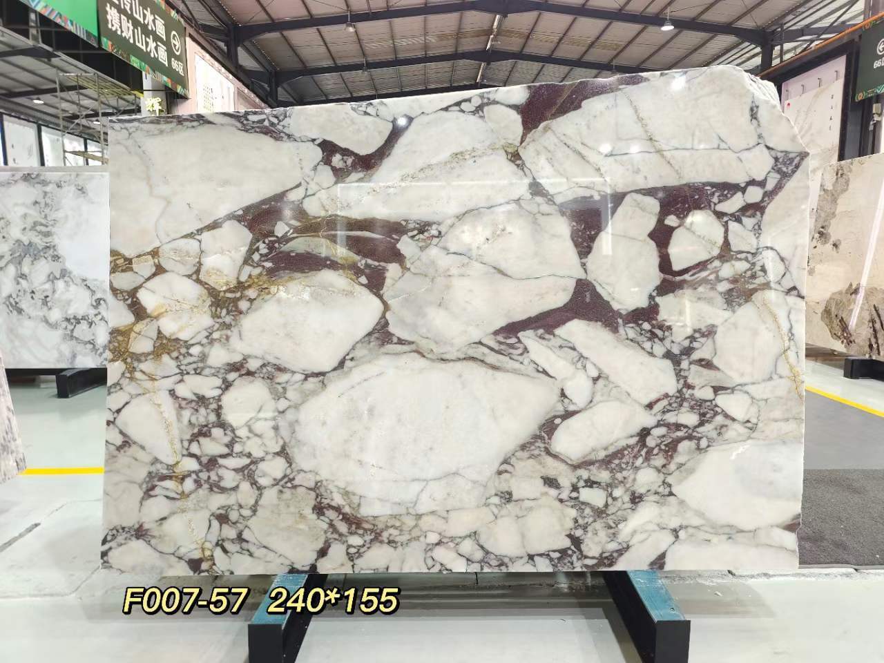 Custom Calacatta Viola Marble Bvlgari White Marble slabs For Round Table Living Room Table Top