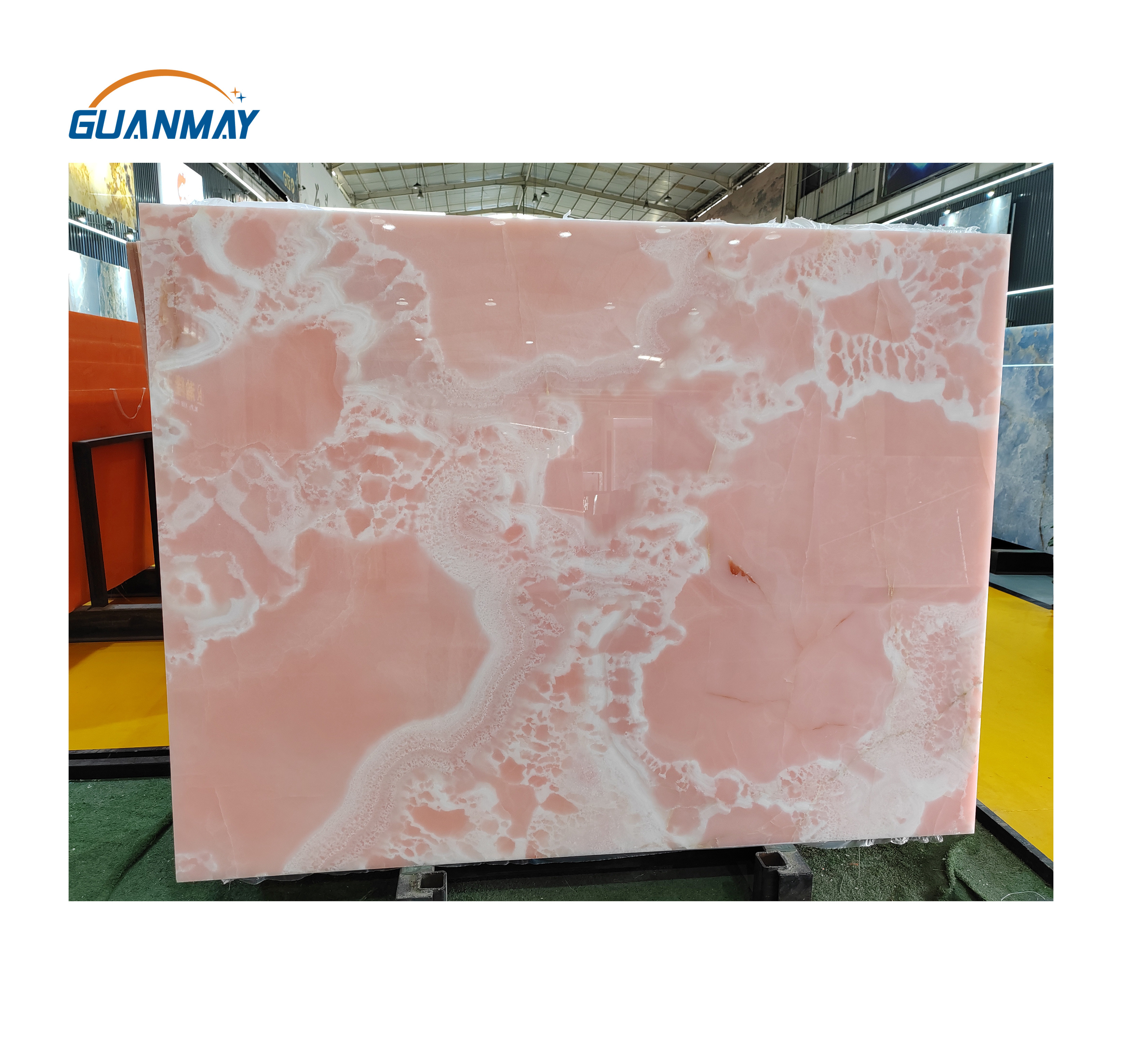 Luxury Stone Pink Onyx Slabs for Marble Slabs Wall Tiles Kitchen Table Top Decor