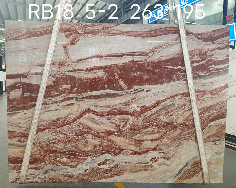 New Arrival Italy Monica Red Marble Slabs for Floors Walls Countertops Table Tops