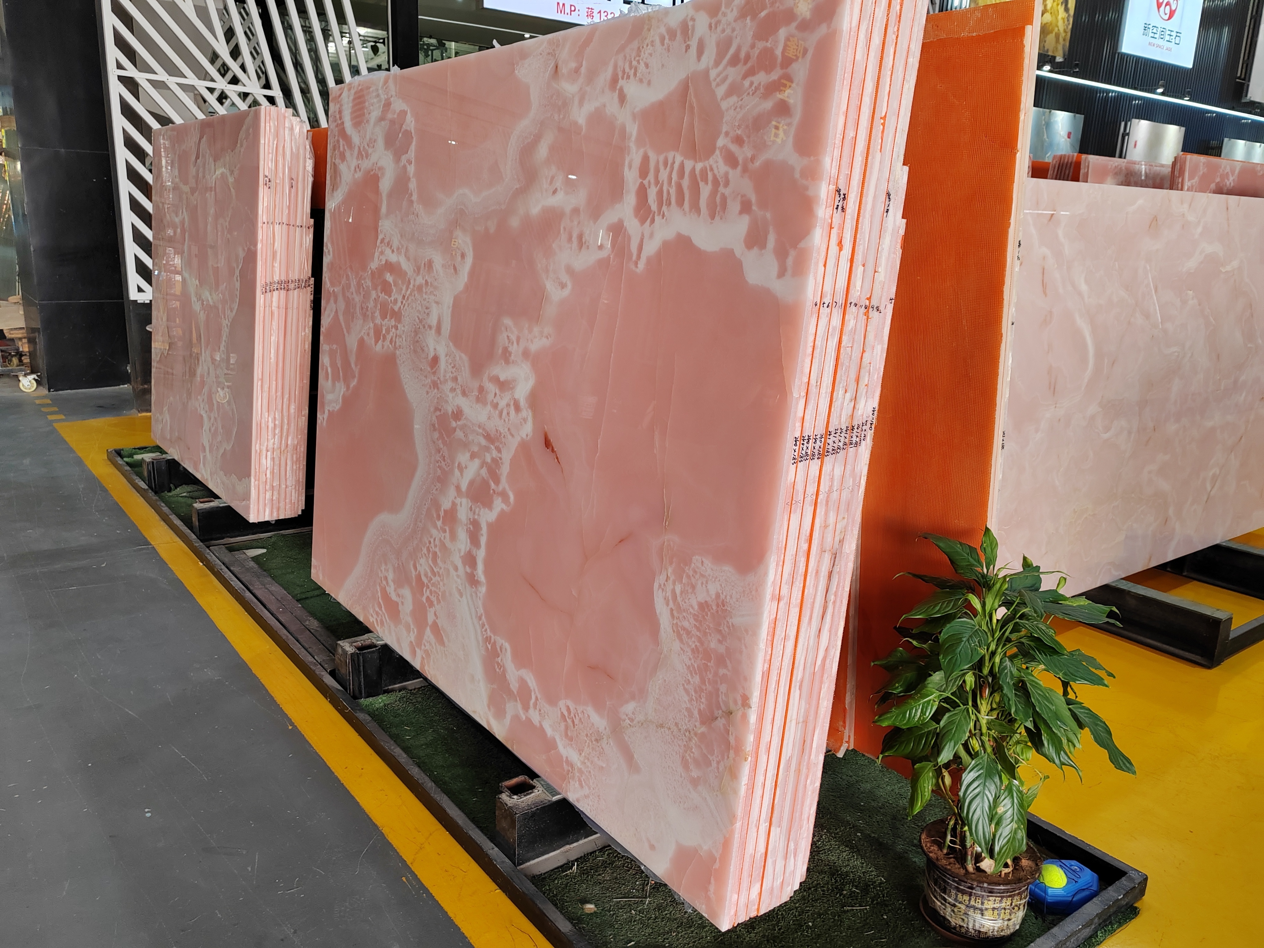 Luxury Stone Pink Onyx Slabs for Marble Slabs Wall Tiles Kitchen Table Top Decor