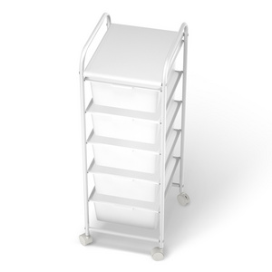 Laundry Room Organizer 5 Tier Shelving Plastic Drawer Racks Storage Shelves Units Display