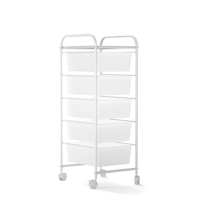 Laundry Room Organizer 5 Tier Shelving Plastic Drawer Racks Storage Shelves Units Display