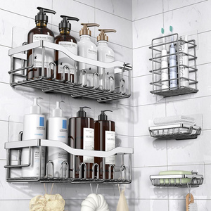 Shower Caddy 5 Pack, Adhesive Shower Organizer for Bathroom Storage&Home Decor & Kitchen