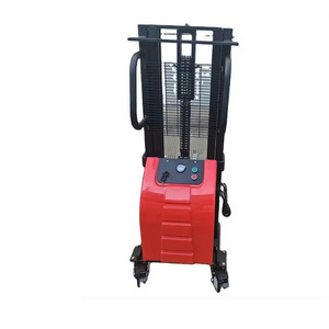 Customized warehouse transporting elevator lift reach truck forklift container cranes pallet stacker with 1ton loading capacity