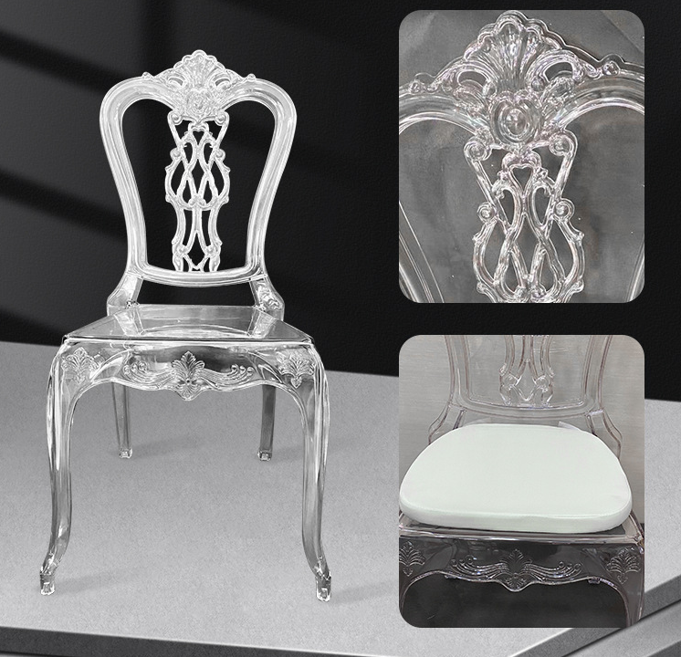 wholesale furniture plastic banquet event wedding outdoor cafe hotel dining room crystal acrylic king royal throne chair