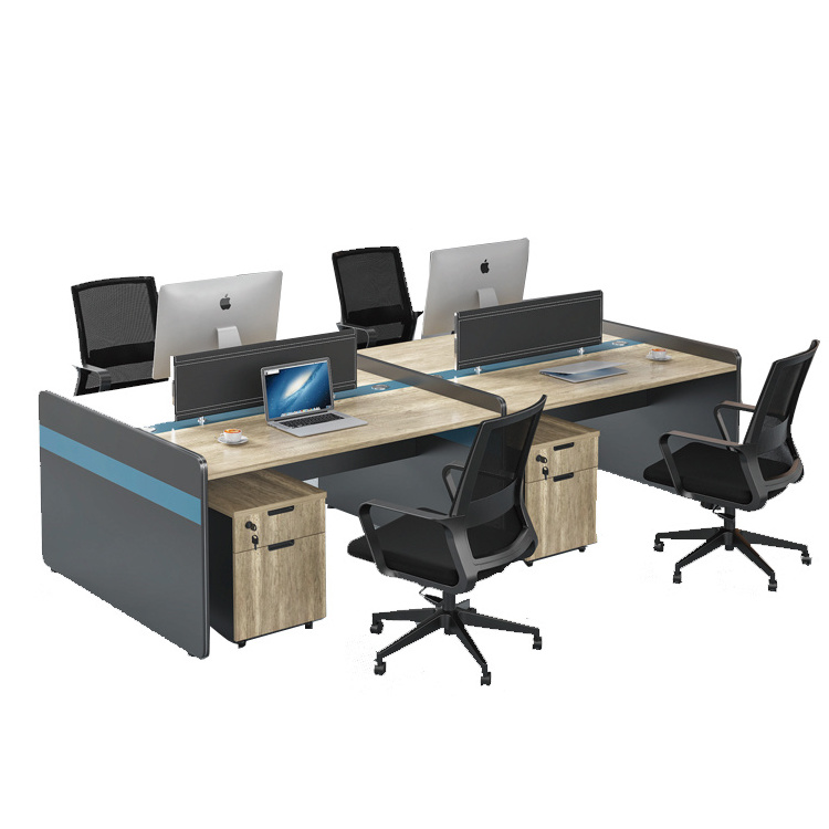 Hot sale modular office desk furniture portable call centre 2 Person private work station computer table office staff desk