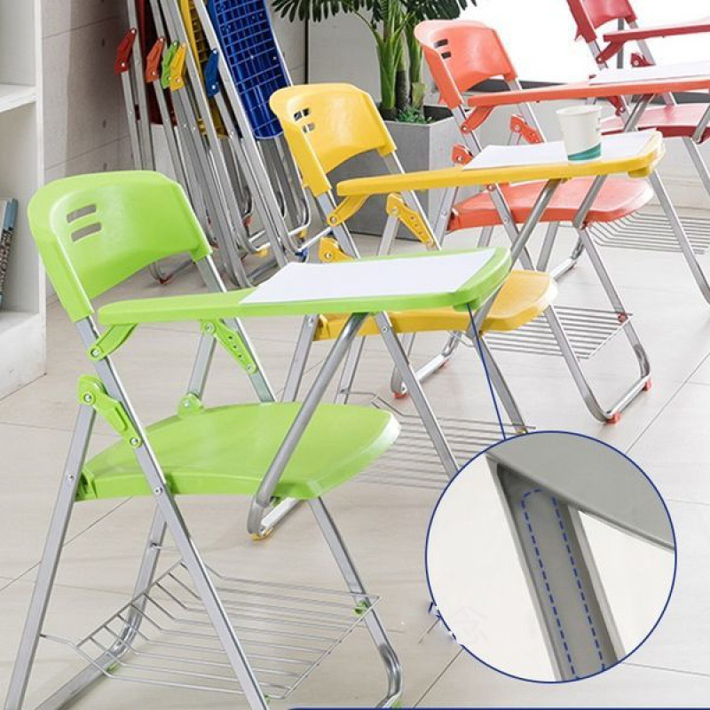 Cheap price school furniture school table desk and chair set Student study Chair classroom Folding foldable school chairs