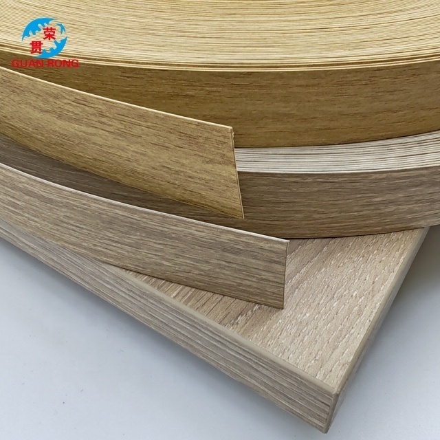 Furniture Decorative Matt and Embossing PVC Edge Banding Plastic Tape Strip