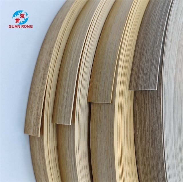 Factory Supply Hot Selling High Gloss Wood Grain Plastic Edge Tape Furniture PVC Edge Bands