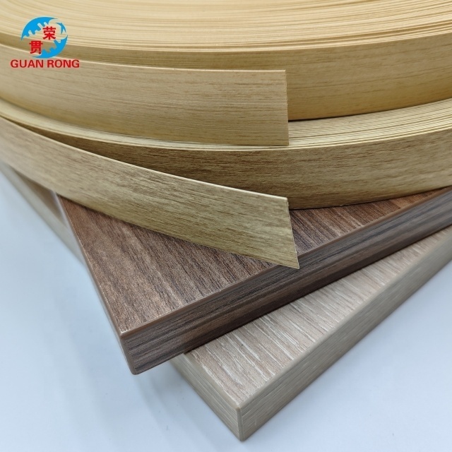 Furniture Decorative Matt and Embossing PVC Edge Banding Plastic Tape Strip