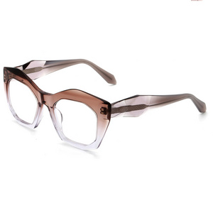 G6066 China wholesale new model eyewear square optical big frame acetate glasses