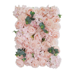 Floral Weddings Stage Decor 40x60 CM Rose Panels Artificial Flower Walls Backdrop decoration