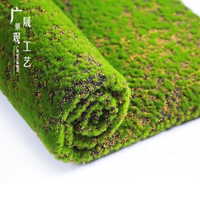 Artificial Moss Turf and Plastic Grass for Garden Wall Decoration