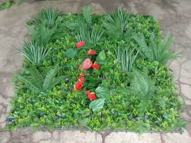 grass Roll Packing Plastic Artificial Boxwood Hedge Panel Mat Green Wall Decoration