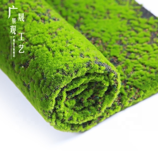 Artificial Moss Turf and Plastic Grass for Garden Wall Decoration