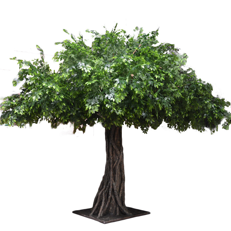 Ancient Green Landscape Indoor or Outdoor Decorative 3m Large Artificial Ficus Banyan Trees