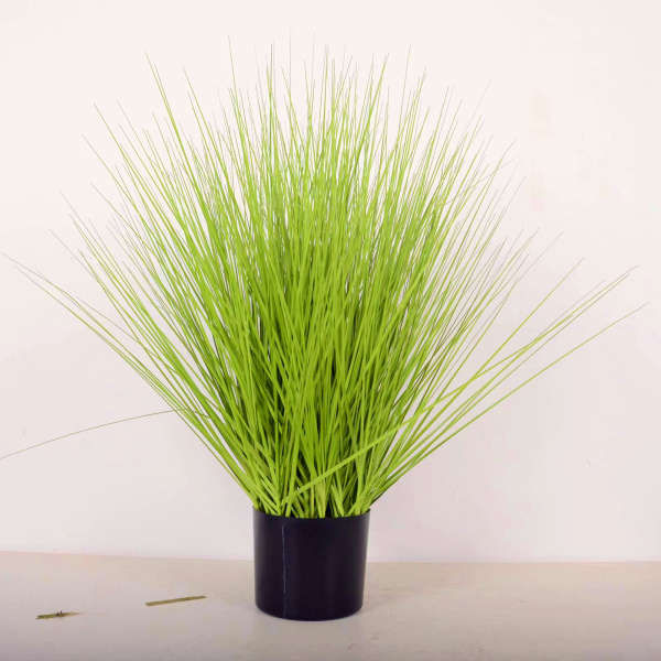 Factory direct wholesale emulation flower with pot lifelike artificial reed plant/plastic onion grass