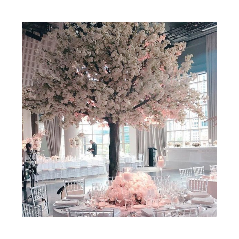 White artificial cherry blossom tree customized size cherry blossom wedding centerpieces