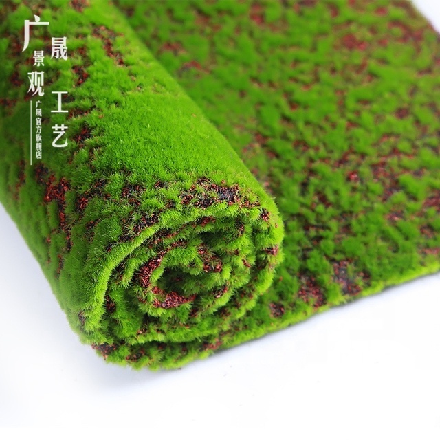 Artificial Moss Turf and Plastic Grass for Garden Wall Decoration