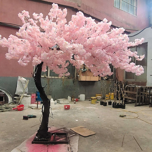 High quality metal artificial plants trees wholesale silk cherry blossom tree centerpiece cherry blossom tree wall decor