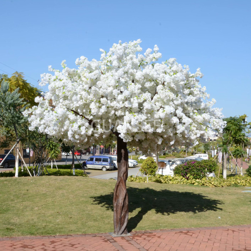 White artificial cherry blossom tree customized size cherry blossom wedding centerpieces