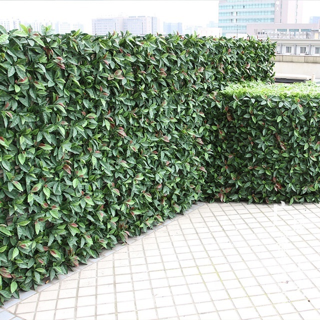 garden supplies UV protected plastic grass leaves green plant artificial plant wall artificial grass panels