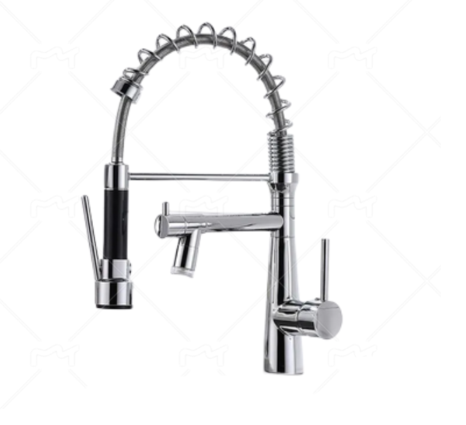 Nanan guanshu sanitary ware china supplier low price  led black kitchen pull down faucet